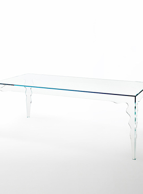 GLAS ITALIA JABOT系列超轻透明钢化玻璃桌