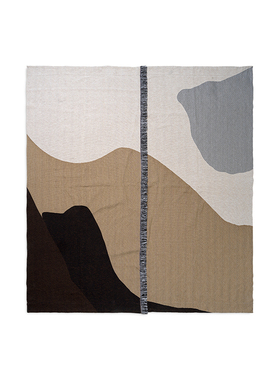 ferm LIVING Vista Bedspread系列几何图案床罩床单