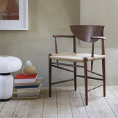 Drawn Tradition HM4系列实木餐椅休闲单椅扶手椅