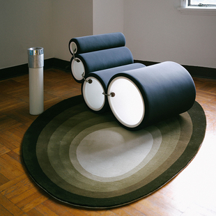 misplacedstudio 贝壳渐变Into the void新西兰羊毛手工簇绒地毯