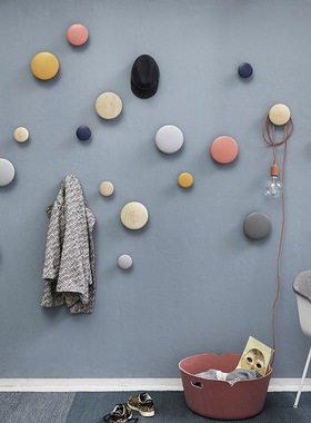 Muuto The Dots 彩色波点木质衣帽钩系列 装饰挂钩 丹麦设计
