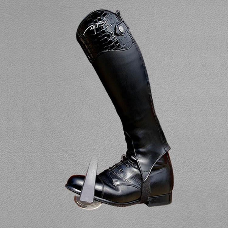 【包邮】比利时Dyon 护腿 护腿 恰卜斯 进口牛皮马术护腿 马具