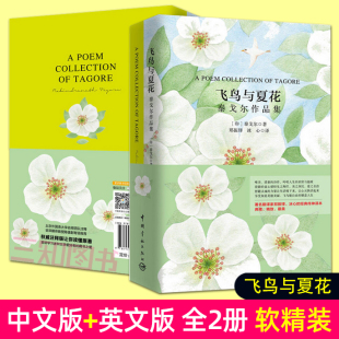 飞鸟集 中英读物原著外国英文小说书籍 英文版 英汉对照双语版 园丁集 新月集 作品集 泰戈尔诗集诗选经典 飞鸟与夏花 中文版