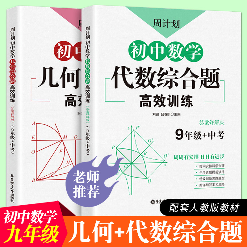 初三初中数学几何代数综合题高效训练周计划九年级9年级中考数学强化训练专项练习题初三复习二次函数三角形正方形数学同步训练