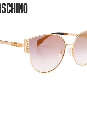 moschino莫斯奇诺太阳眼镜金色前卫潮流女款墨镜INS街拍大牌高级