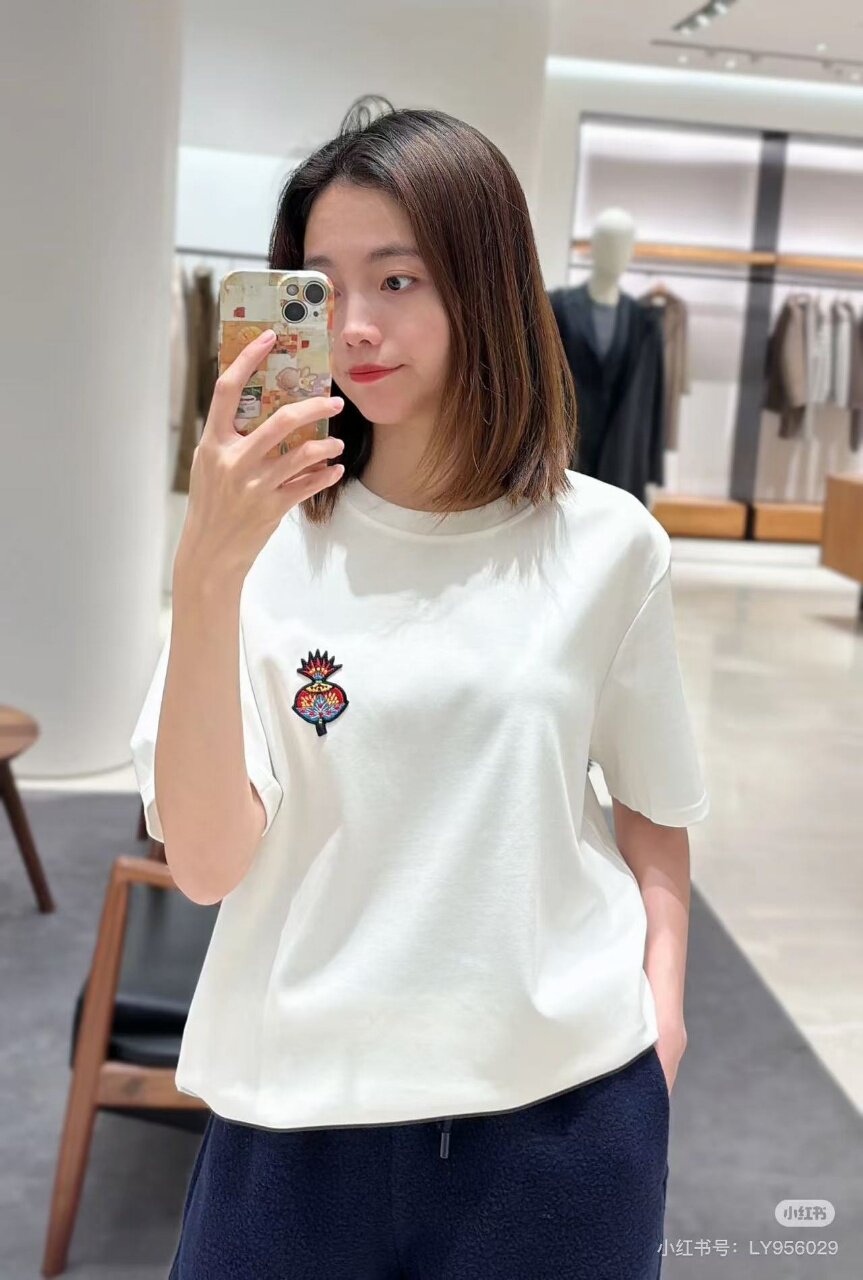 HE同款厚实氨纶纯棉混纺，高品质短袖T恤，立体刺绣精工男女通穿