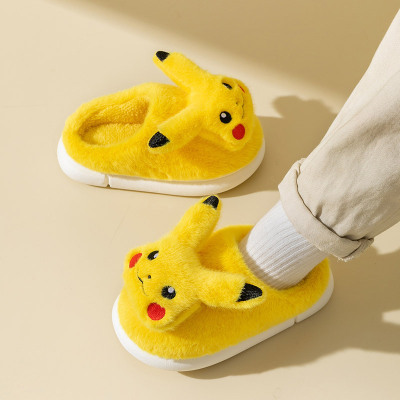 可爱防滑男童棉拖鞋居家保暖冬季