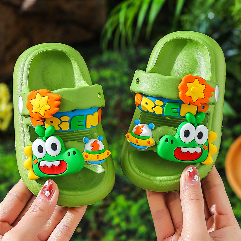 儿童拖鞋男童夏季恐龙小童男孩子室内防滑软底宝宝学步露趾凉拖鞋
