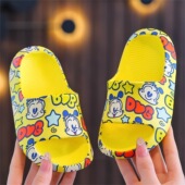 巴布豆室内防滑卡通夏季 儿童沙滩可爱凉拖女孩宝宝软一字拖鞋 男童