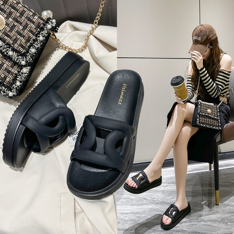 高级感外穿防臭防滑凉拖鞋沙滩时尚拖鞋女士夏季室内家居洗澡家用