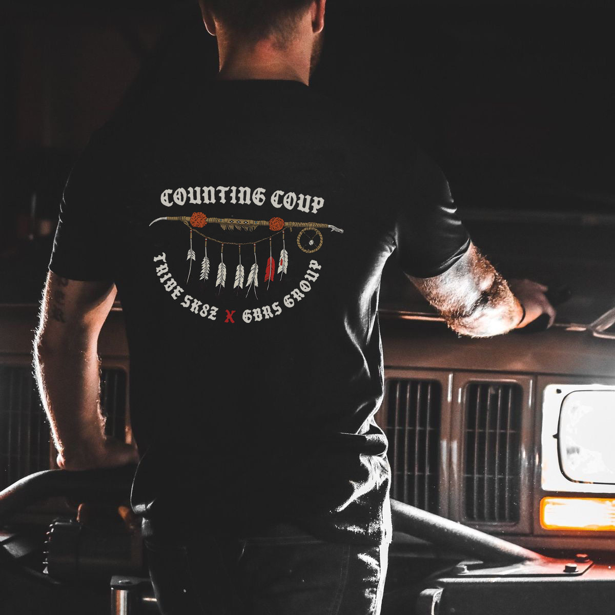 GBRS部落主题 圆领短袖T恤 硬汉服装 夏季新品 军事风