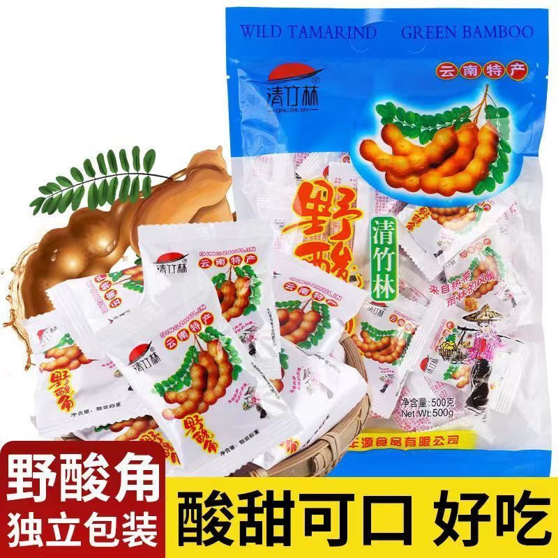 云南特产清竹林零食野酸角酸角糕清甜角孕妇零食酸豆角果脯2026爆