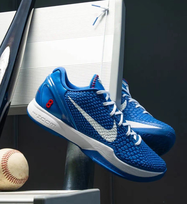 Nike Zoom Kobe 6 Protro PE 科比6道奇低帮儿童篮球鞋蓝色青少年