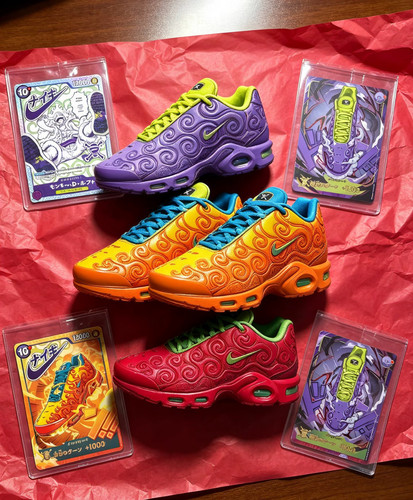 Nike × ONE PIECE  Air Max Plus 橙黄海贼王联名烧烧果实跑步鞋
