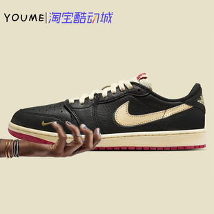 Air Jordan 1 Low OG 联名 低帮 复古篮球鞋 白黑红IB8958-001