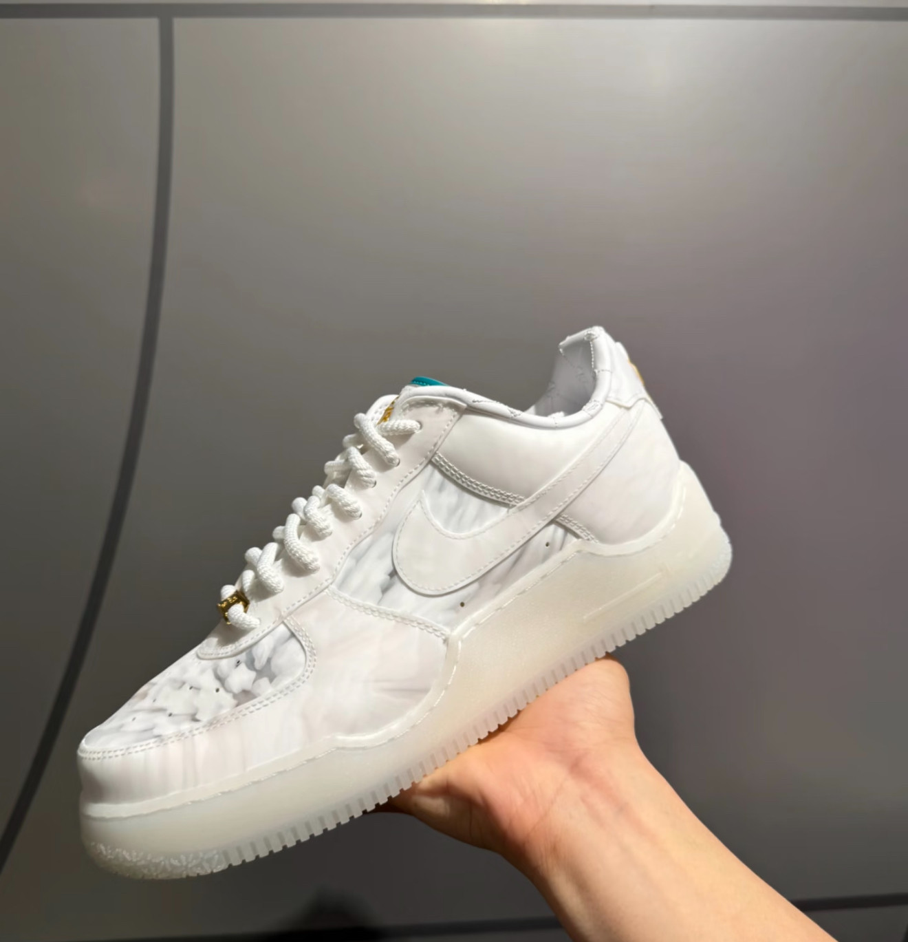 Nike Air Force 1 Features Marble Panels 詹姆斯联名AF1空军1号