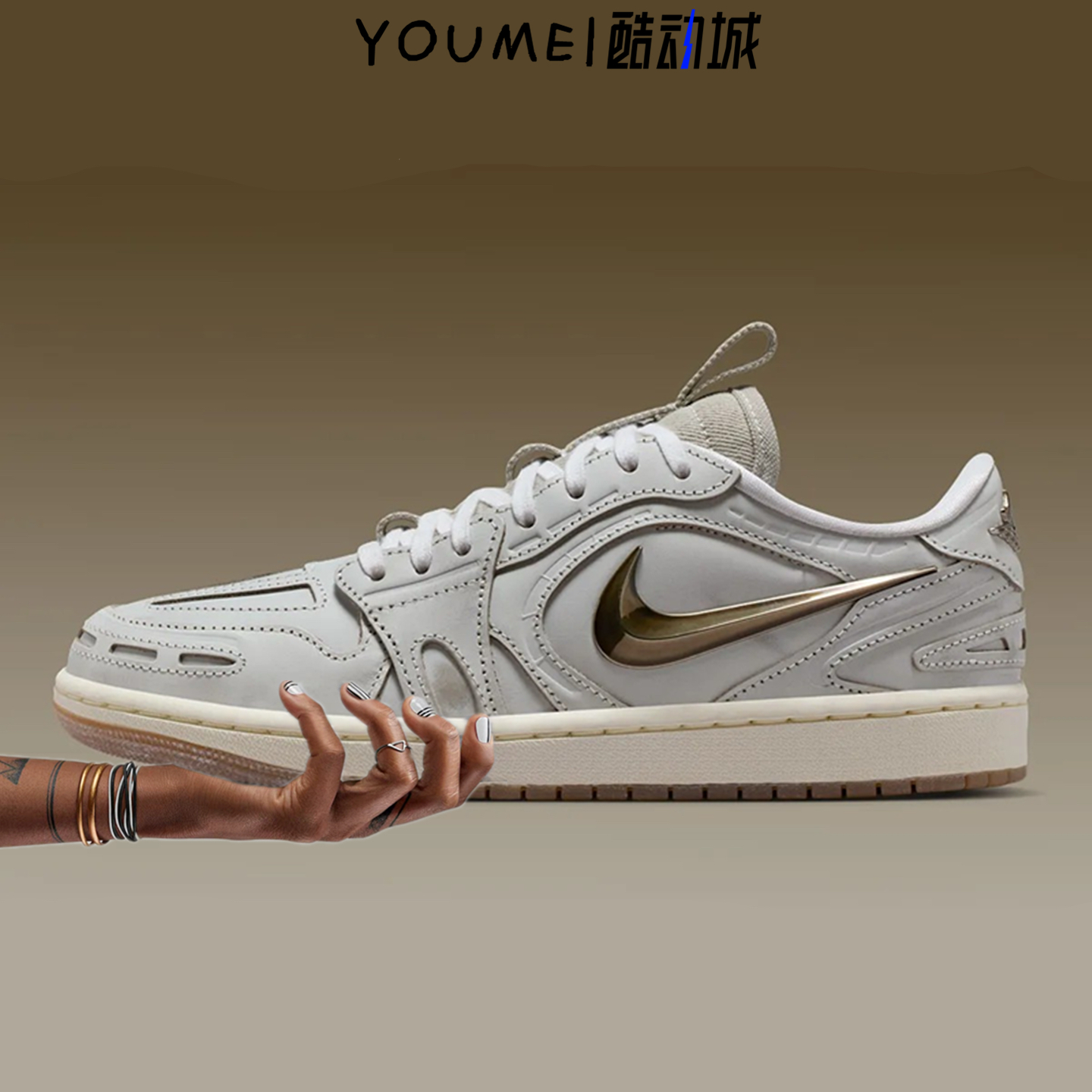Air Jordan 1 Method of Make v3低帮复古篮球鞋浅灰色IM6662-181