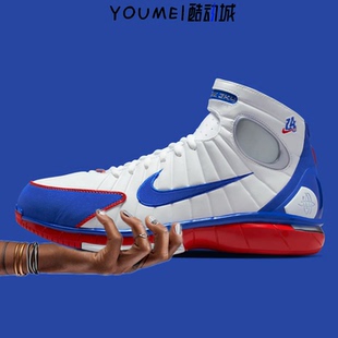 科比2K4白蓝全明星USA男子篮球鞋 Nike Zoom Huarache 146 IR0563