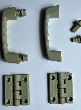 pp合页工业铰链PP拉手聚丙烯防腐门合页拉手实验室配件配螺丝