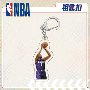 新款达龙福克斯钥匙扣书包小挂件吊坠亚克力5厘米NBA篮球明星周边