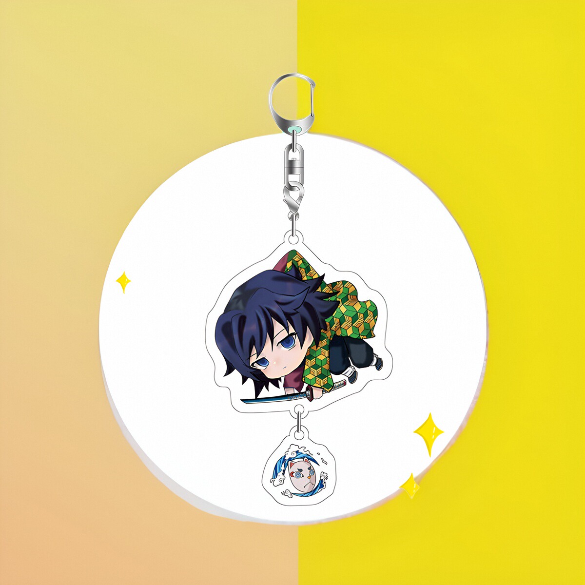 2024鬼灭之刃钥匙扣富冈义勇书