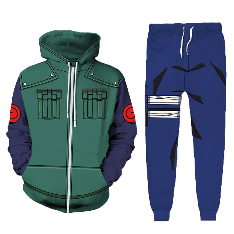 火影忍者旗木卡卡西衣服卫衣长裤子全套服装cos男女学生动漫周边