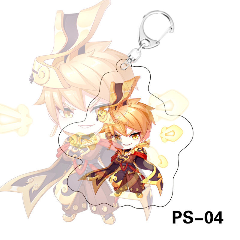 嬴政钥匙扣书包小挂件吊坠饰q版亚克力双面学生王者荣耀游戏周边