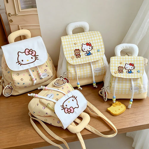 多巴胺幼儿园双肩包儿童女孩外出kt猫书包外出轻便可爱亲子小背包