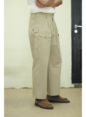 VALLEE 经典法式复古多口袋休闲长裤 宽松版型 VE083