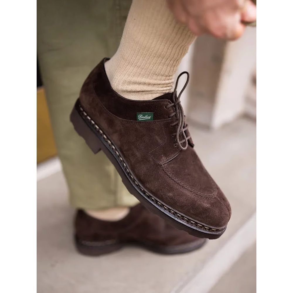 Paraboot Avignon定番四天王德比鞋法国制绒面皮鞋都市通勤休闲