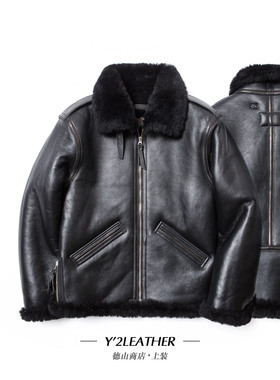 Y2LEATHER 冬季绵羊毛皮衣夹克 B-6 COLOMER MOUTON JACKET
