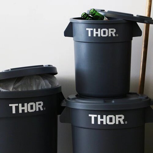 国内现货 THOR 收纳箱防潮桶植物花盆杂物垃圾桶 日本限定款 12L