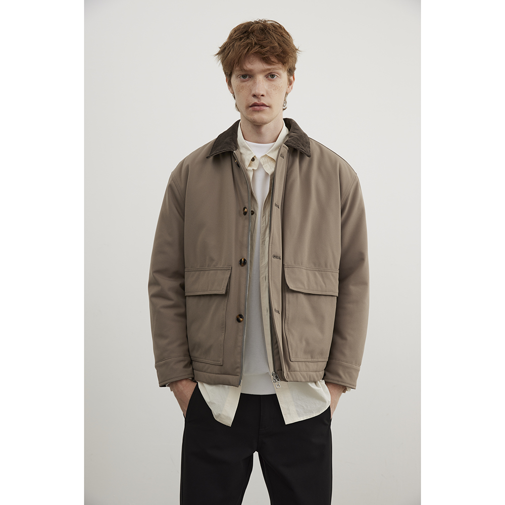 BURCS经典百搭全天候质感外套Thermolite暖棉短款夹克男灯芯绒领