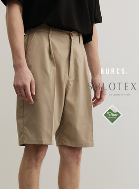 BURCS 都市户外宝藏男裤Solotex挺阔宽松五分短裤gorpcore