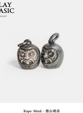 KOPO METAL 银 手工银饰 达摩 祈福许愿行运 萌趣摆件