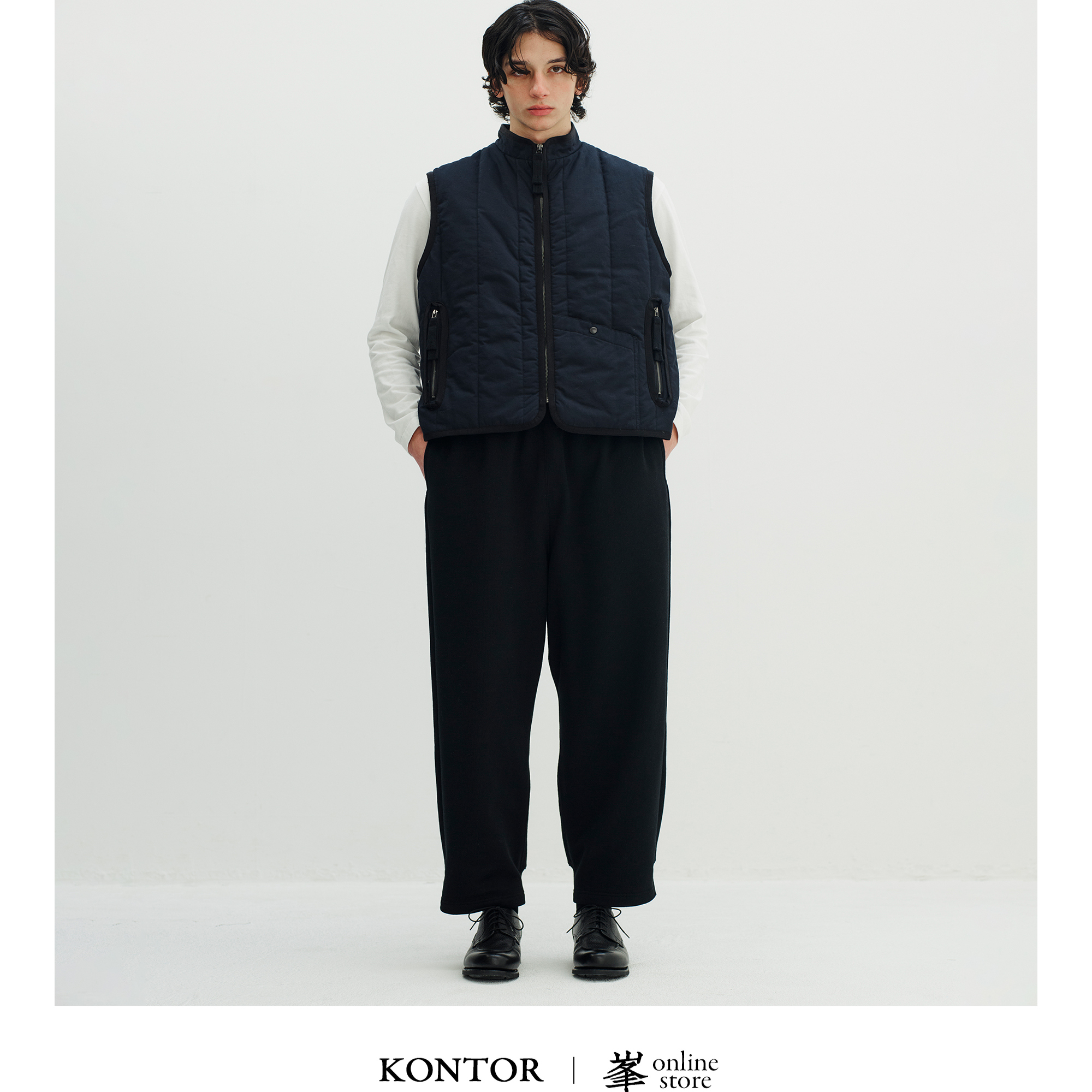 SBH kontor 高端支线 Ventile 高密度斜纹裤 三褶收脚宽舒长裤