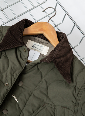 XIEXIAOJUN 30年代尖领圆摆绗缝棉服 复古修身工作夹克男 X19-42C