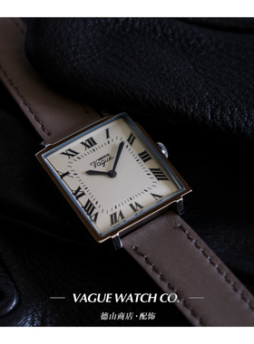 Vague Watch Co. 法式优雅 简约方形 腕表 经典时计 CR-L-001