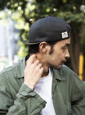 Mighty Shine 亚洲帽形 复古加工短帽檐 可卷曲棒球帽 MSC-003-2