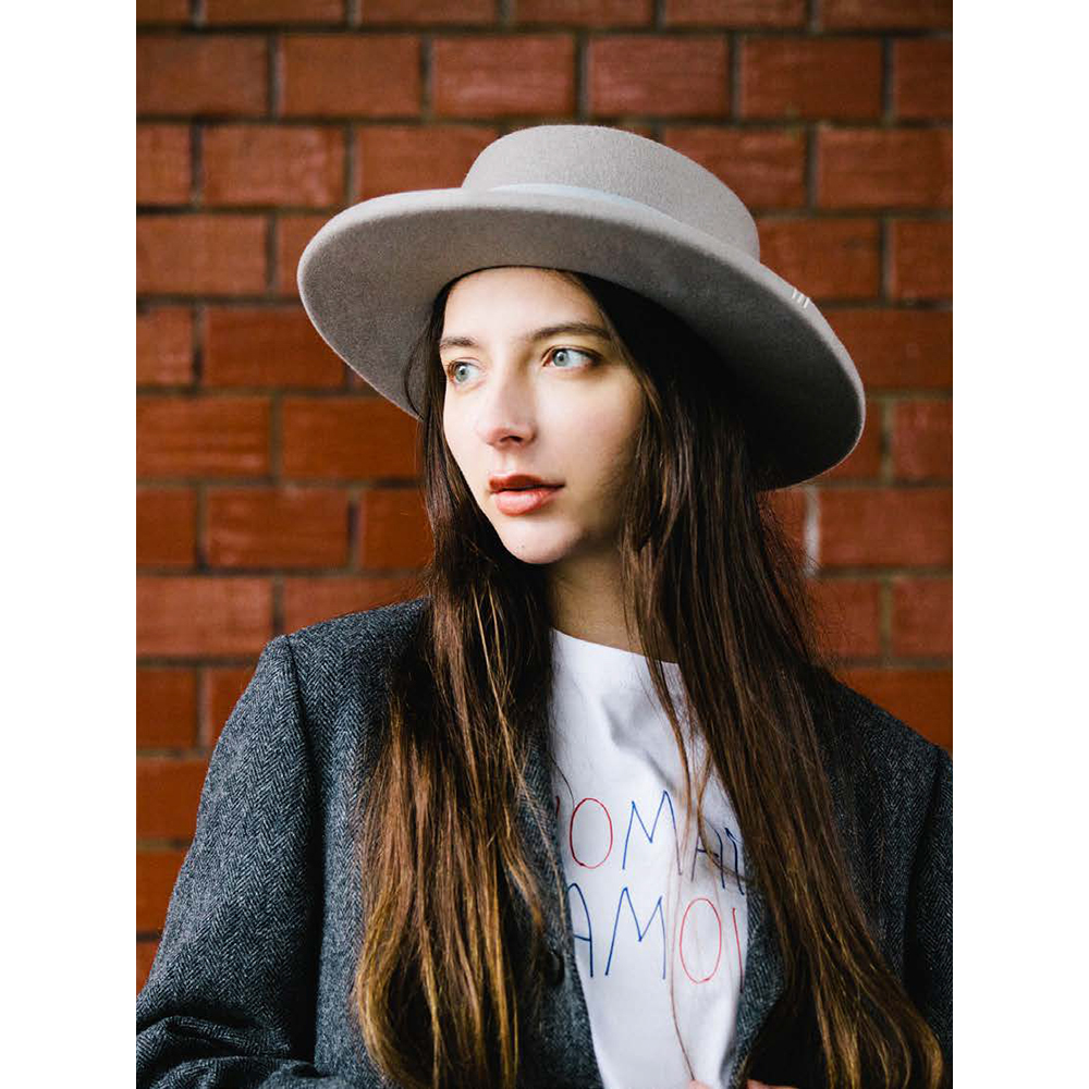 HUNTISM现代英式羊毛绅士帽男女平顶帽猪肉派礼帽Porkpie Hat