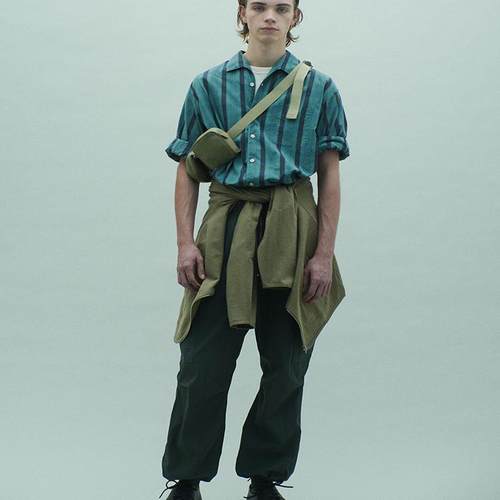 PHIGVEL MAKERS 格纹长袖衬衫 FRENCH OPEN COLLAR LS SHIRT