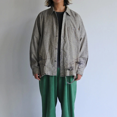 ANACHRONORM 放松飘逸旧化美学 REMAKED WIDE SHIRTS 衬衫 348