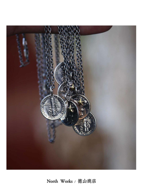 殿堂级职人手造 NORTH WORKS 男女款 幸运 和平 微笑 项链吊坠