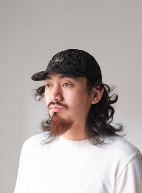 GOHEMP 汉麻主题 麻棉拼接帽透气抑菌六片遮阳帽可调节复古户外帽