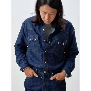 Shirts Western 西部牛仔衬衣复古单宁 Denim REMOCREVO