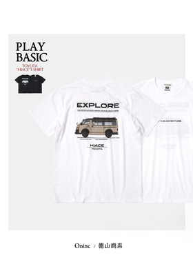 Toyota HIACE 丰田海狮 复古VANLIFE 授权印花短袖TEE  2201TY01
