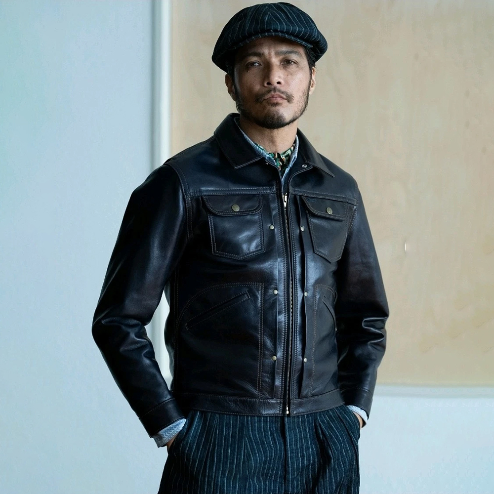 冬季限定 Y2 Leather 复古蓝染马皮夹克 从丹宁到皮革的蜕变