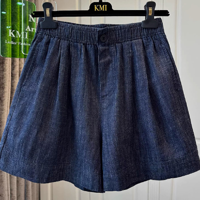 胖妹妹特大码300斤松紧腰牛仔短裤女夏季新款显瘦休闲百搭阔腿裤