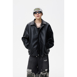 2025秋季新款美式复古皮衣外套JK331-P85控138pu，男装皮衣，星座302A