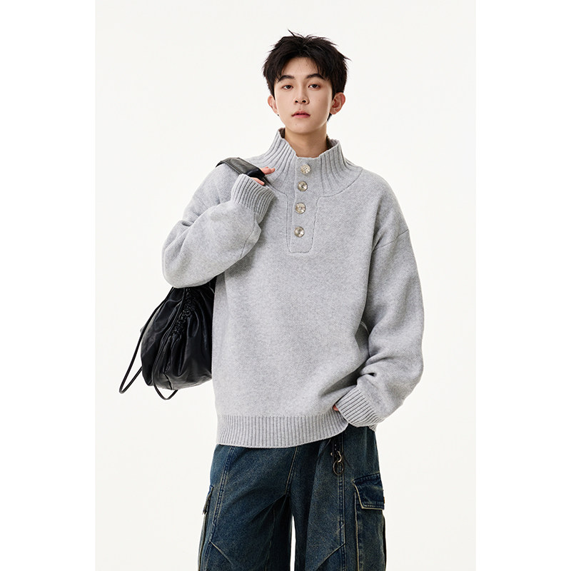 秋冬新款半高领毛衣302AM001P65控8820%腈纶70%聚酯纤维10%尼龙,男装针织衫/毛衣,星座302A